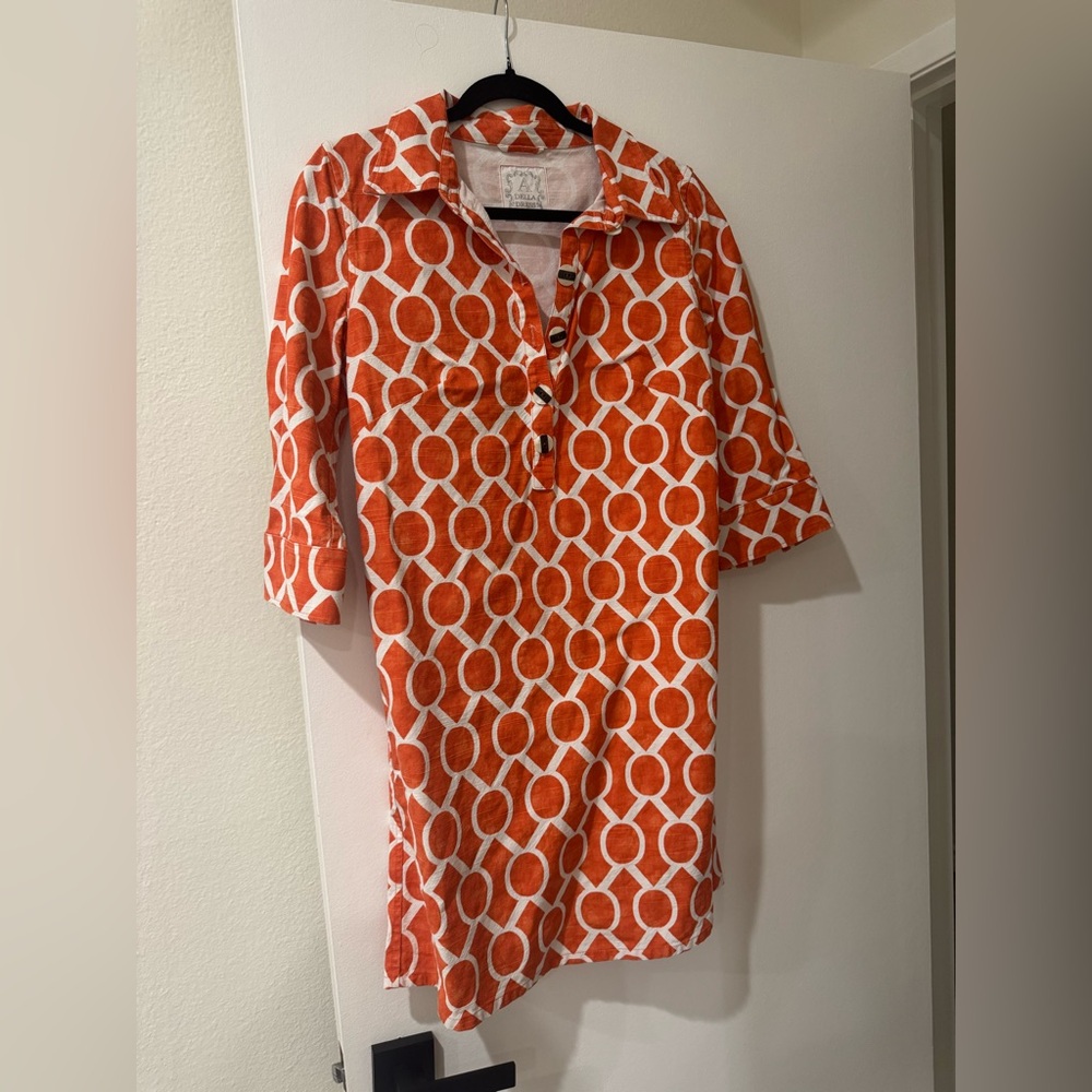 A Della Dress 3/4 sleeve printed Dress